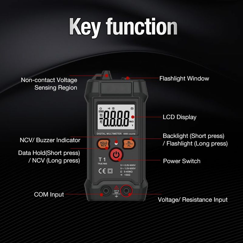 Vollautomatisches intelligentes Digitalmultimeter