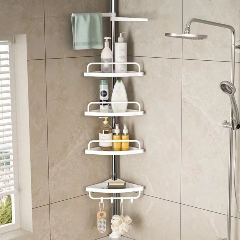 Verstellbares Teleskop-Eckregal für die Dusche