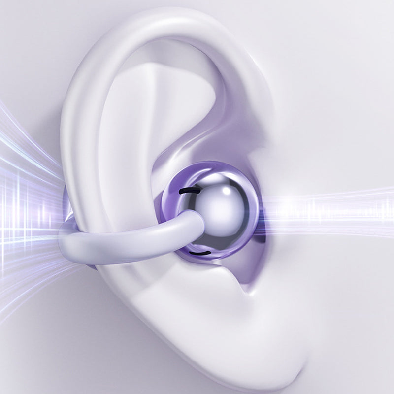 🎧🔋⏳Bluetooth 5.4 Clip-On Open Ear Earbuds mit Geräuschunterdrückung✨🏃‍♂️