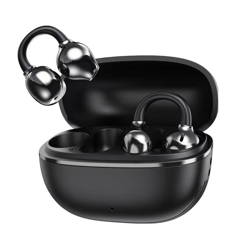🎧🔋⏳Bluetooth 5.4 Clip-On Open Ear Earbuds mit Geräuschunterdrückung✨🏃‍♂️