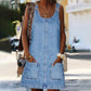 👗💙 Damen Lässiges Denim-Trägerkleid – 50% RABATT! Leichter Jeansstoff, verstellbare Träger, perfekt für warme Tage & lässige Looks. 🔥☀️