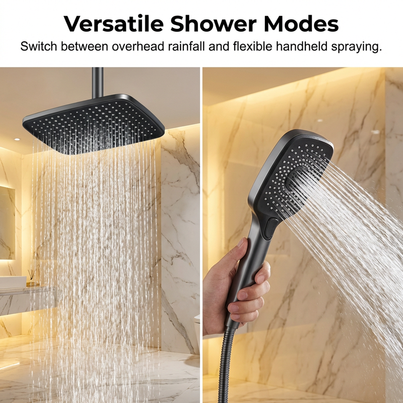 🚿💧 50% RABATT! LED-Regenduschsystem mit Digitalanzeige – Thermostatisch, wasserdicht & luxuriöses Duschgefühl – Perfekt für Badezimmer-Renovierung & Wellness zu Hause ✨