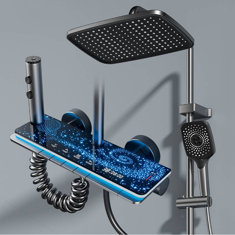 🚿💧 50% RABATT! LED-Regenduschsystem mit Digitalanzeige – Thermostatisch, wasserdicht & luxuriöses Duschgefühl – Perfekt für Badezimmer-Renovierung & Wellness zu Hause ✨