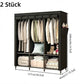 👔Einfach zu montierender Kleiderschrank aus Vliesstoff