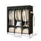 👔Einfach zu montierender Kleiderschrank aus Vliesstoff