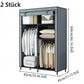 👔Einfach zu montierender Kleiderschrank aus Vliesstoff