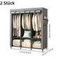 👔Einfach zu montierender Kleiderschrank aus Vliesstoff