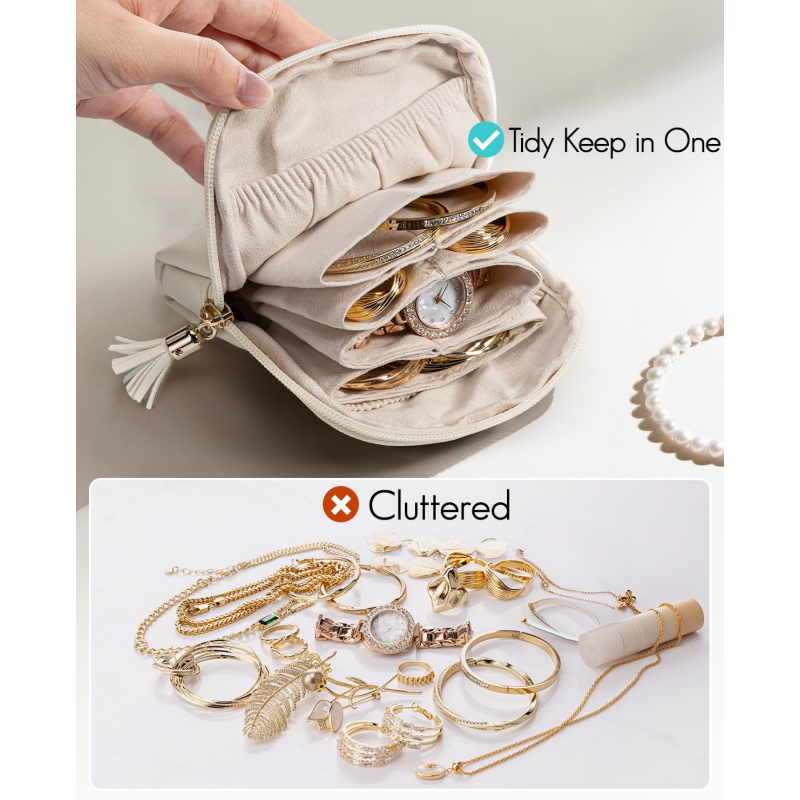 🔥 Heute -50 %! 💎 Mini-Schmucktasche mit Reißverschluss – kompakt, elegant & perfekt für Reisen