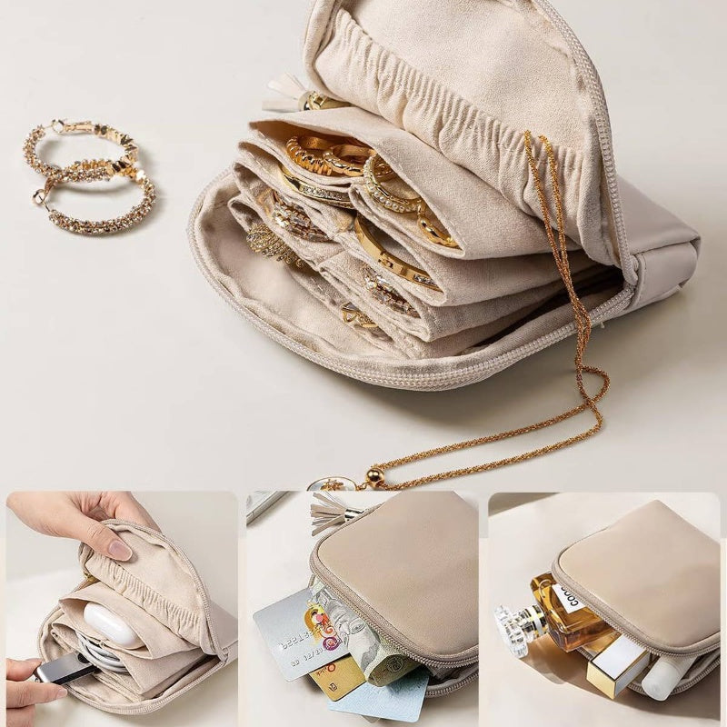 🔥 Heute -50 %! 💎 Mini-Schmucktasche mit Reißverschluss – kompakt, elegant & perfekt für Reisen