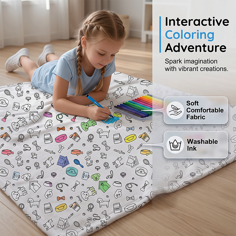🎨 50% RABATT! 🖍️ Kuschel‑Mal‑Decken‑Set – Kreativ, weich & unterhaltsam ✨