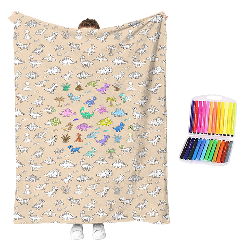 🎨 50% RABATT! 🖍️ Kuschel‑Mal‑Decken‑Set – Kreativ, weich & unterhaltsam ✨