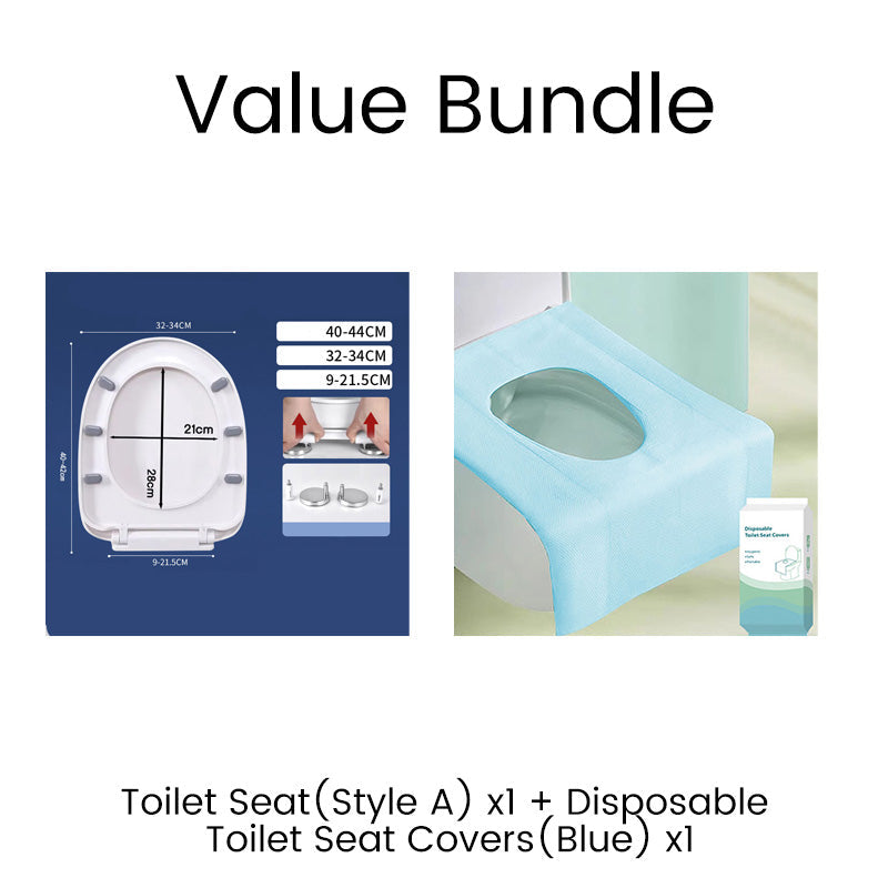 🚽✨ 50% RABATT! Robuster WC-Sitz mit Soft-Close-Funktion – Stoßfest, kratzresistent & leise schließend – Perfekt für Bad & Gäste-WC 🛁