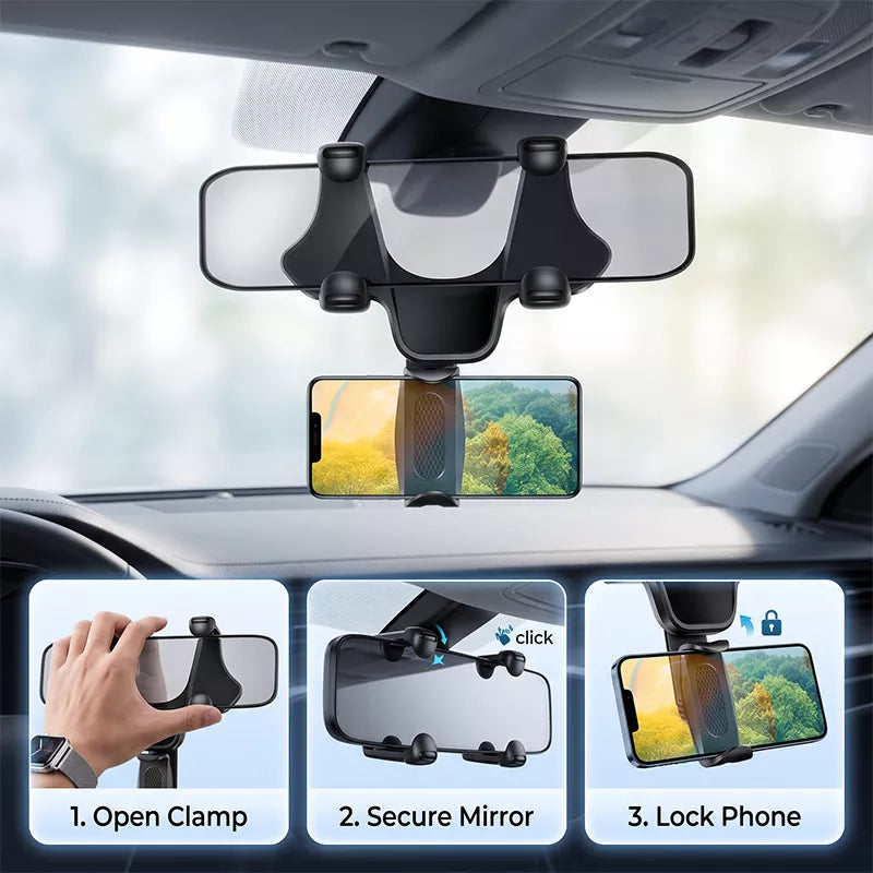 🔥50 % Rabatt！📱Auto-Rückspiegel Handyhalterung