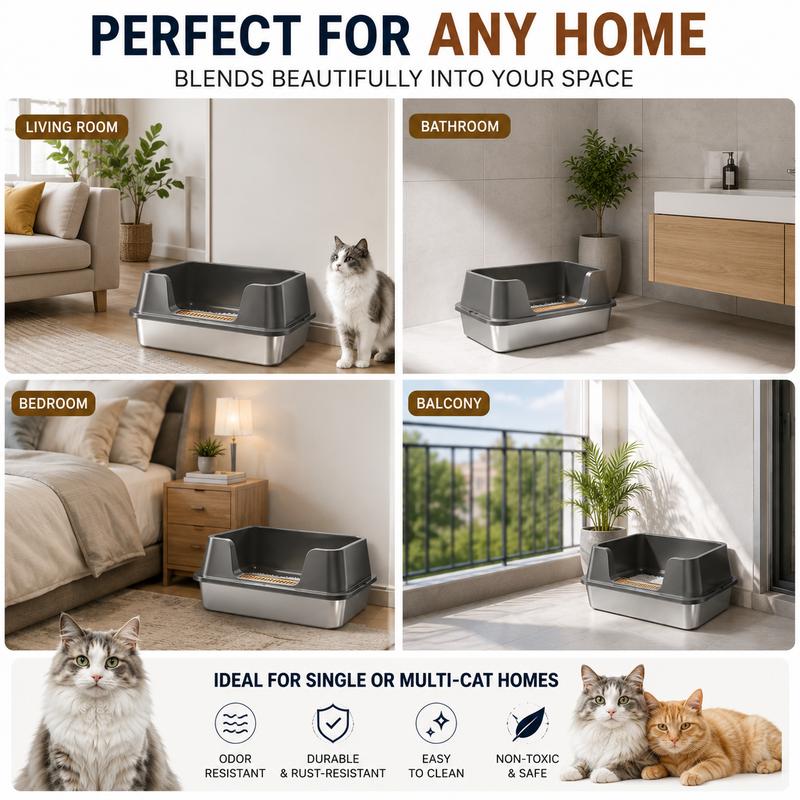 😺💩 50% RABATT! Die Katzentoilette, die schmutzige Böden & schlechte Gerüche beendet – Perfekt für Mehr-Katzen-Haushalte. 🛡️💨