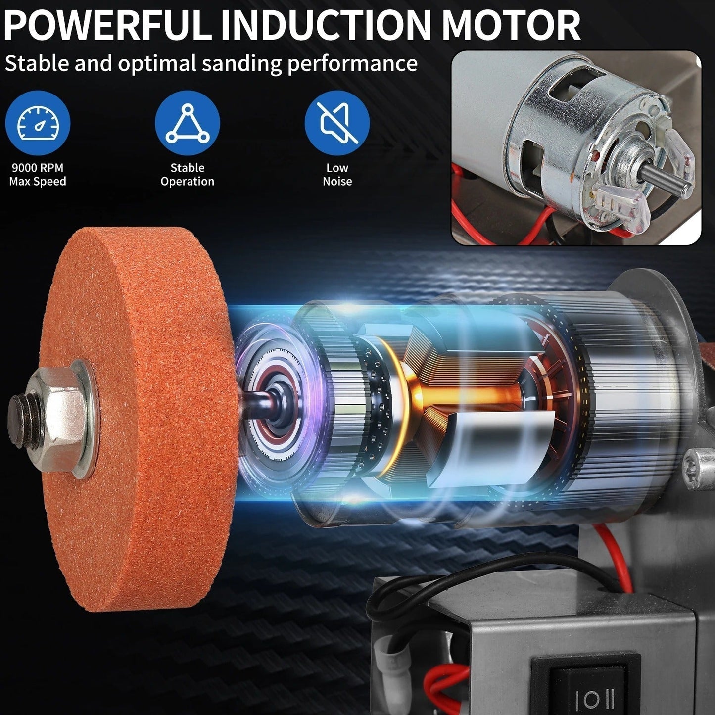 📢📢 JETZT 50 % RABATT!! ⏰Mini Elektro Bandschleifer – Tragbarer Schleifer & Polierer für Holz, Metall und DIY-Projekte