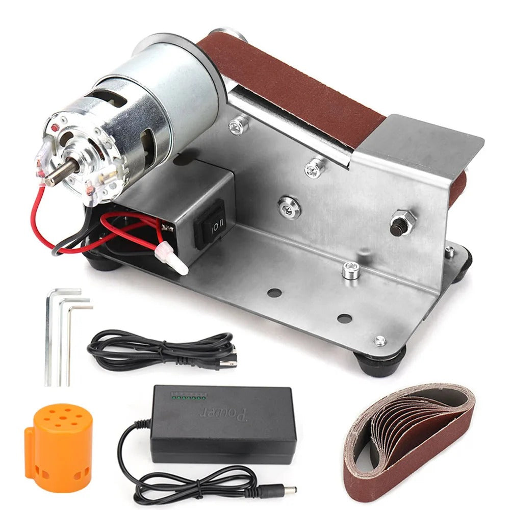 📢📢 JETZT 50 % RABATT!! ⏰Mini Elektro Bandschleifer – Tragbarer Schleifer & Polierer für Holz, Metall und DIY-Projekte