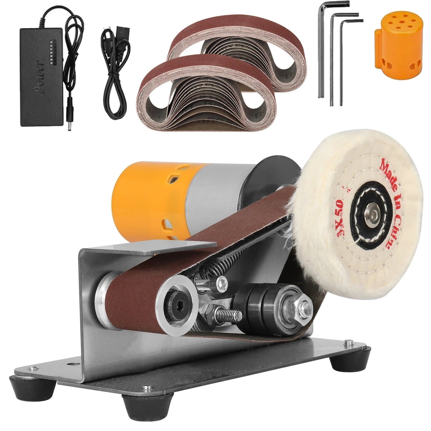 📢📢 JETZT 50 % RABATT!! ⏰Mini Elektro Bandschleifer – Tragbarer Schleifer & Polierer für Holz, Metall und DIY-Projekte