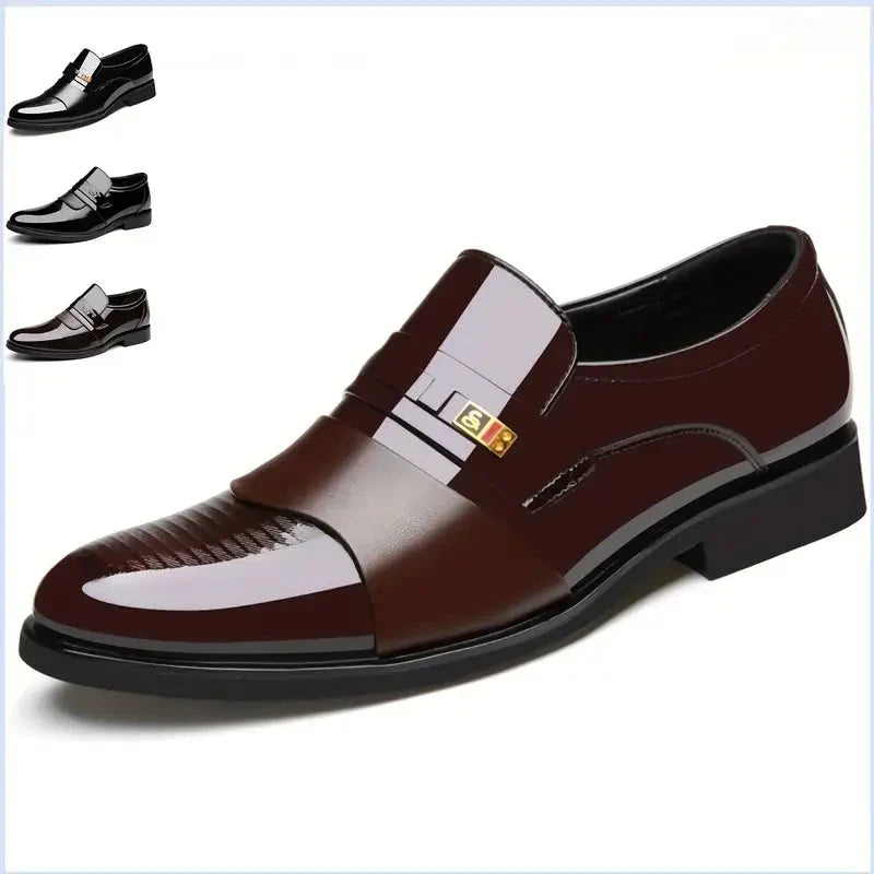 👞 50% RABATT! 🔥 Herrenschuhe aus Leder mit spitzer Zehe – Bequem, rutschfest & elegant – Ideal für Büro, Hochzeit & formelle Anlässe ✨