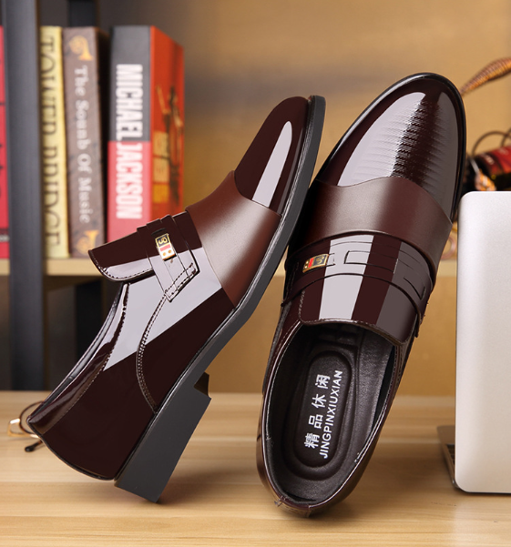 👞 50% RABATT! 🔥 Herrenschuhe aus Leder mit spitzer Zehe – Bequem, rutschfest & elegant – Ideal für Büro, Hochzeit & formelle Anlässe ✨
