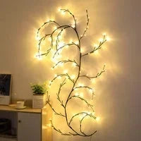 🌿 50 % Rabatt – LED-Lichterkette im Ranken-Design – 144 Lichter, 2,3 m, dimmbar, IP55 – für Garten, Balkon, Zimmer & Partys 💡