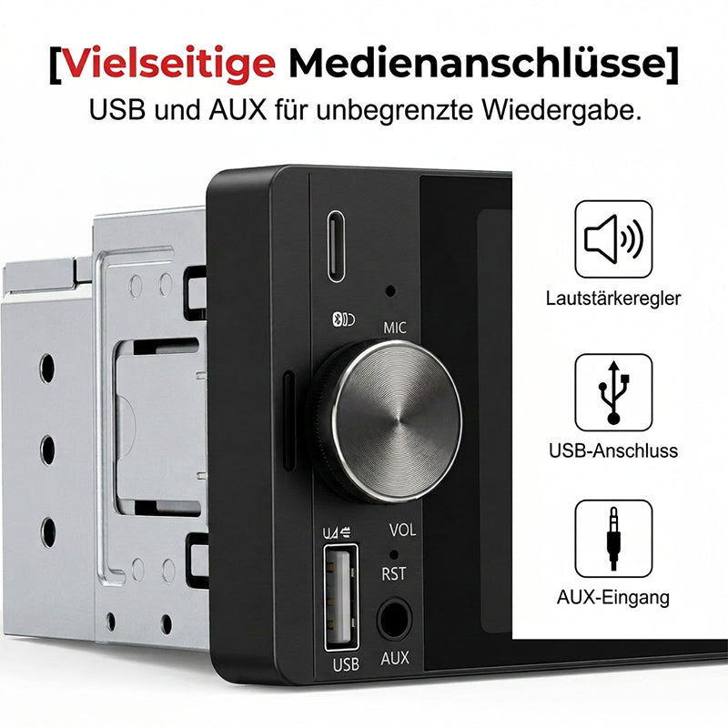 Single-DIN Auto-MP5-Player mit kabellosem Verbindung