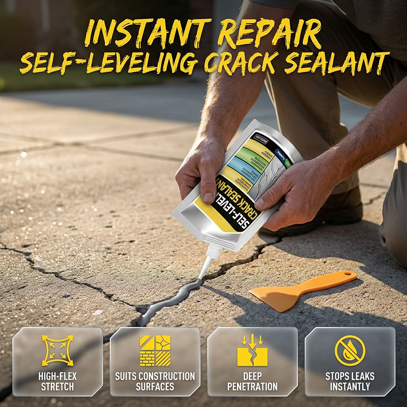 🧱 KAUFE 2, ERHALTE 1 GRATIS! 🛠️ Selbstnivellierender Rissversiegler für Beton – Füllt Risse, glättet Oberflächen & wasserfest – Ideal für Boden, Auffahrt & Garage ✨