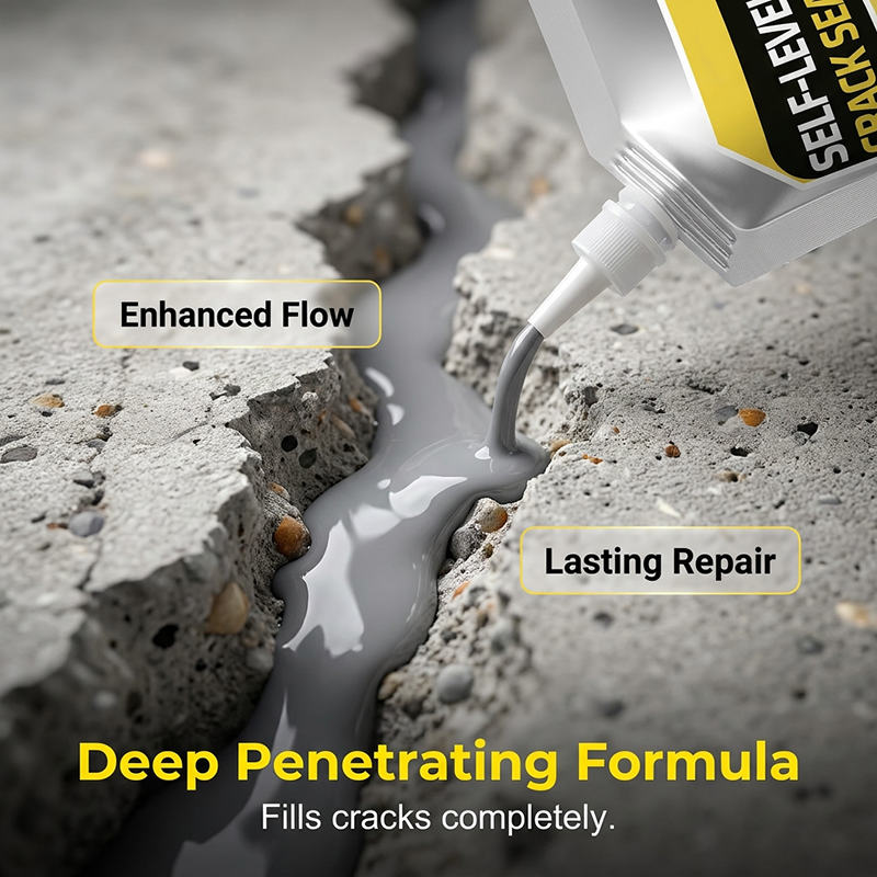 🧱 KAUFE 2, ERHALTE 1 GRATIS! 🛠️ Selbstnivellierender Rissversiegler für Beton – Füllt Risse, glättet Oberflächen & wasserfest – Ideal für Boden, Auffahrt & Garage ✨