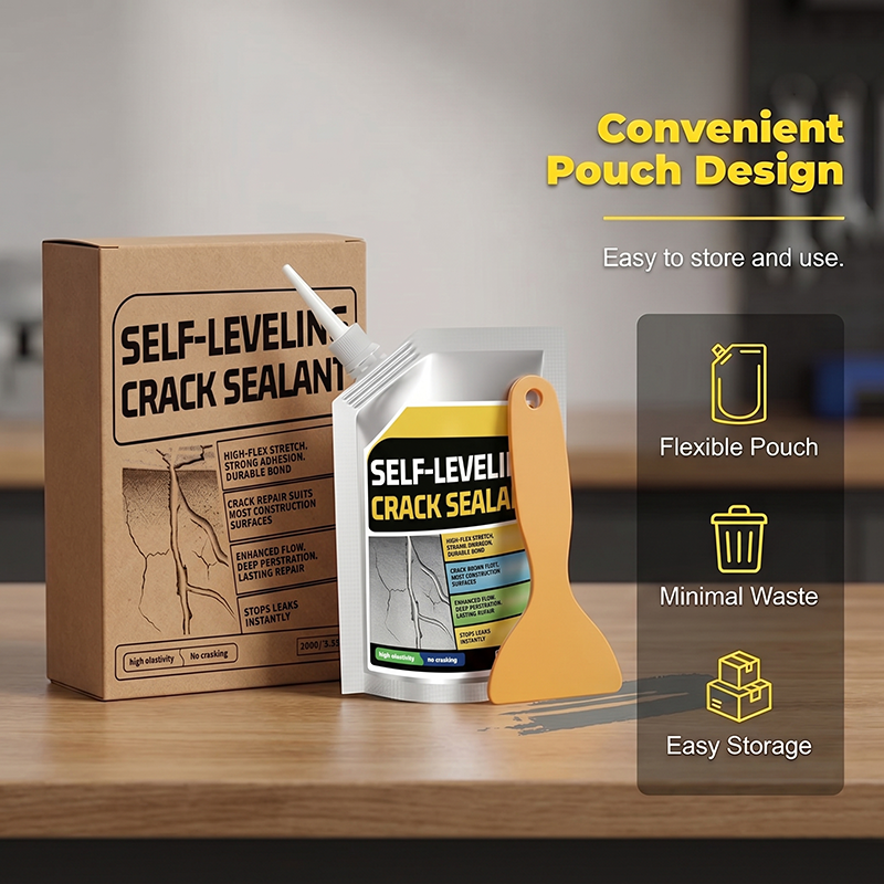 🧱 KAUFE 2, ERHALTE 1 GRATIS! 🛠️ Selbstnivellierender Rissversiegler für Beton – Füllt Risse, glättet Oberflächen & wasserfest – Ideal für Boden, Auffahrt & Garage ✨