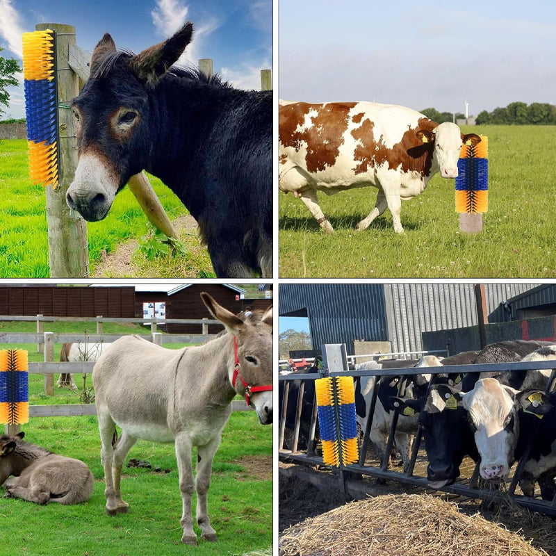 🐴 55% RABATT!🤏 Tierpflege‑Massagebürste für Nutztiere, hautschonend🐄