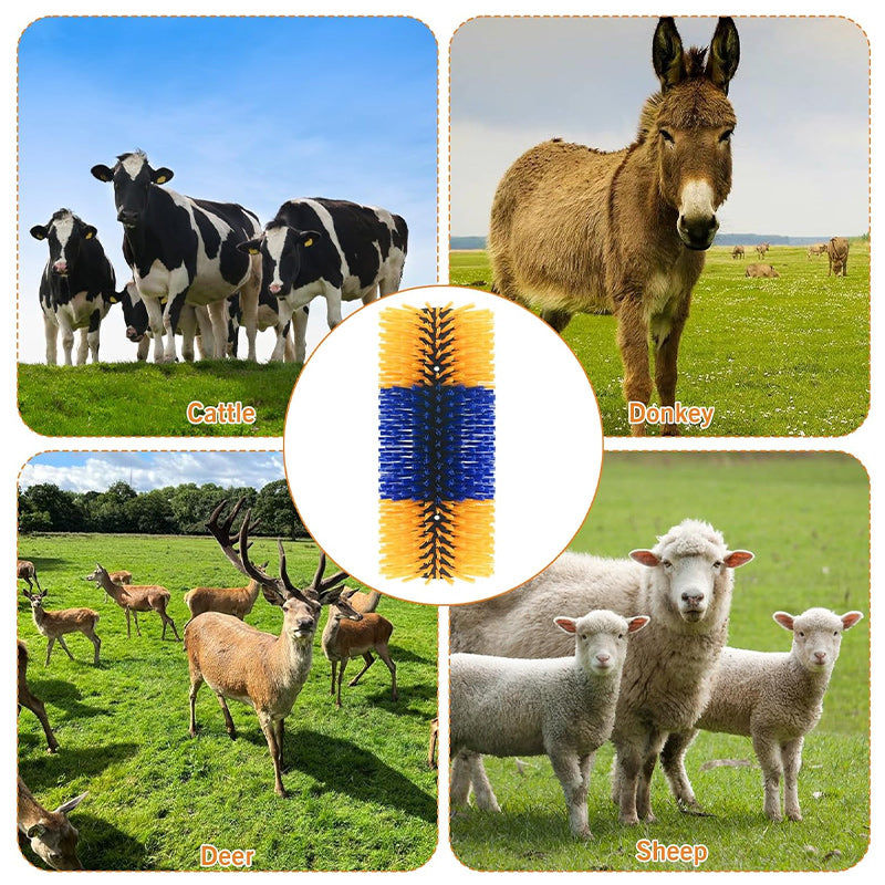 🐴 55% RABATT!🤏 Tierpflege‑Massagebürste für Nutztiere, hautschonend🐄