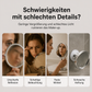💄✨10-fach vergrößernder Schminkspiegel mit LED-Licht und Saugnapf