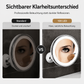 💄✨10-fach vergrößernder Schminkspiegel mit LED-Licht und Saugnapf