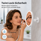💄✨10-fach vergrößernder Schminkspiegel mit LED-Licht und Saugnapf
