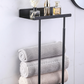 【⏳Limitiertes Angebot – 55 % Rabatt!!】🛁 Ausziehbarer Badezimmer-Handtuchhalter – 38–75 cm höhenverstellbar, Kohlenstoffstahl, bohrerfreie Wandmontage