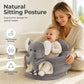 ✨50% Rabatt✨🐻 Cartoon‑Baby‑Stützsofa – Anti‑Roll‑Sitzsessel für Babys mit stabiler Rückenlehne, weicher Plüsch‑Bodensitz für Kleinkinder