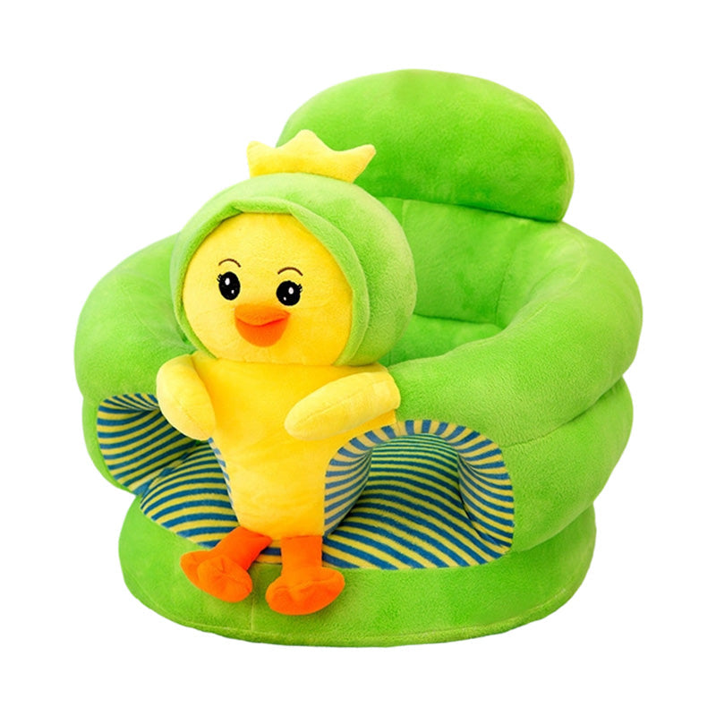 ✨50% Rabatt✨🐻 Cartoon‑Baby‑Stützsofa – Anti‑Roll‑Sitzsessel für Babys mit stabiler Rückenlehne, weicher Plüsch‑Bodensitz für Kleinkinder