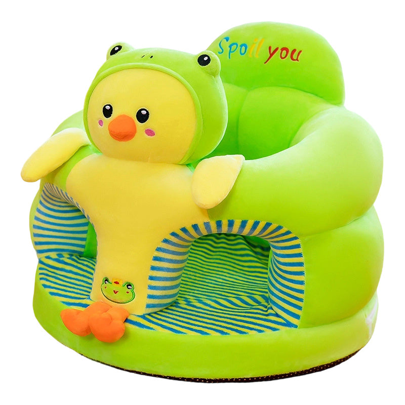 ✨50% Rabatt✨🐻 Cartoon‑Baby‑Stützsofa – Anti‑Roll‑Sitzsessel für Babys mit stabiler Rückenlehne, weicher Plüsch‑Bodensitz für Kleinkinder