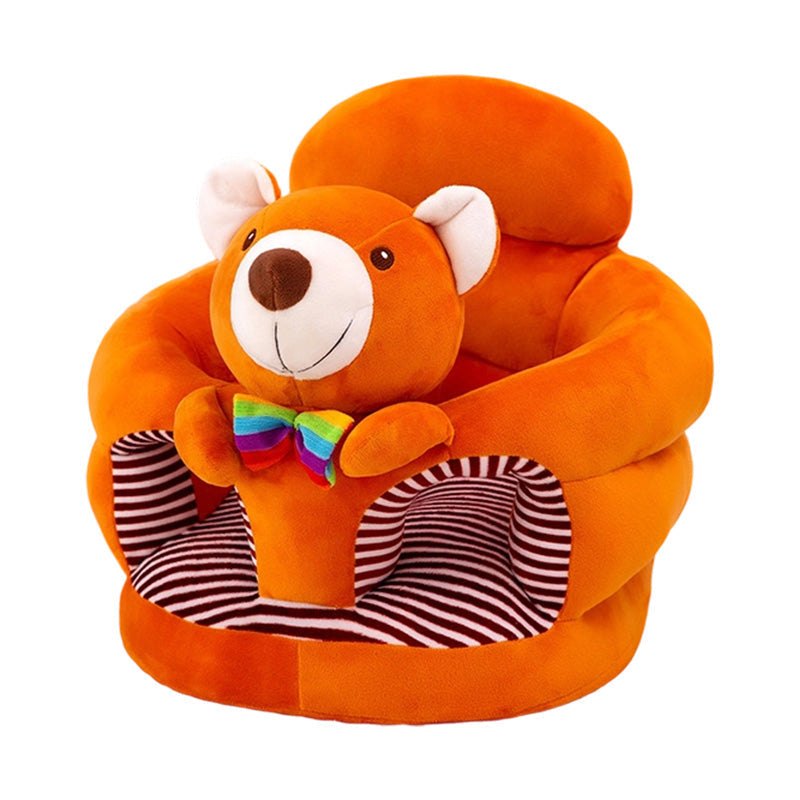 ✨50% Rabatt✨🐻 Cartoon‑Baby‑Stützsofa – Anti‑Roll‑Sitzsessel für Babys mit stabiler Rückenlehne, weicher Plüsch‑Bodensitz für Kleinkinder