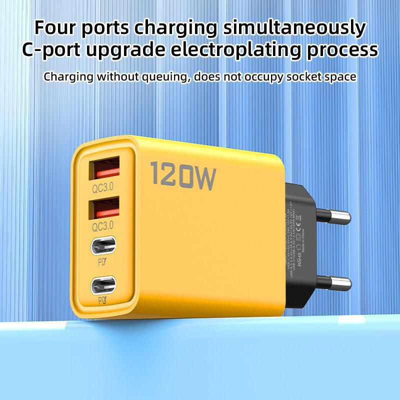 120W 4-Port Schnellladegerät