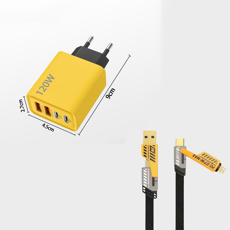 120W 4-Port Schnellladegerät