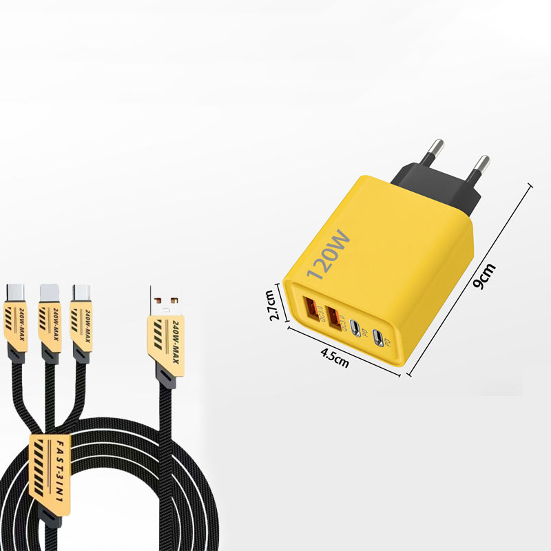 120W 4-Port Schnellladegerät