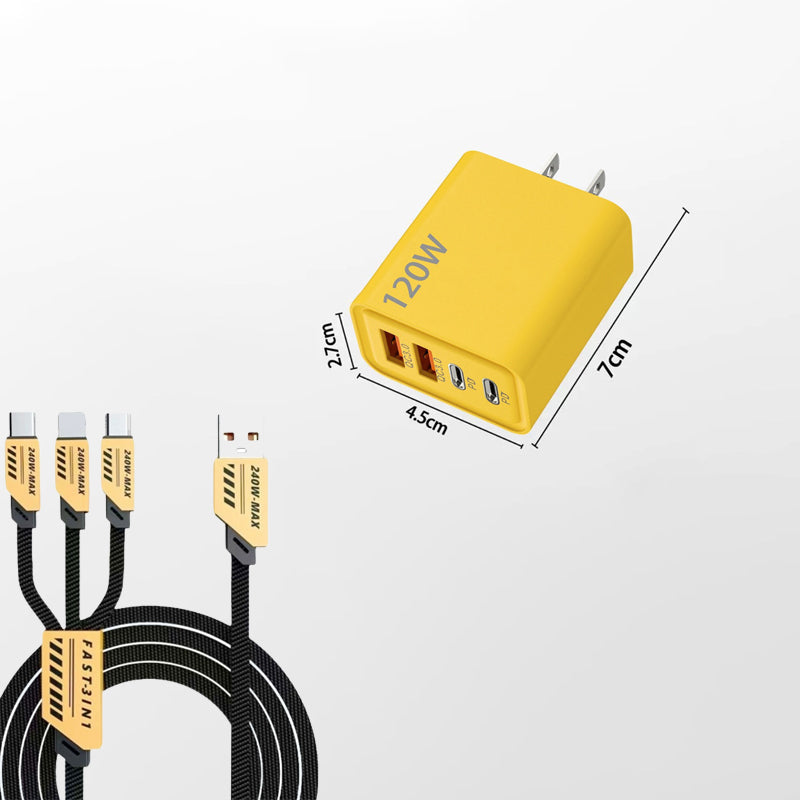 120W 4-Port Schnellladegerät