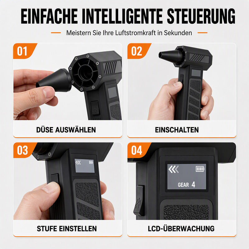 Hochleistungs-Luftstaubbläser mit LCD-Display