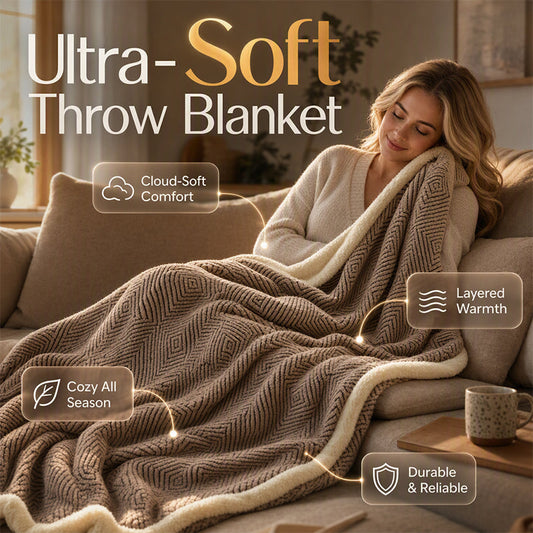 Doppellagige Dicke Weiche Decke
