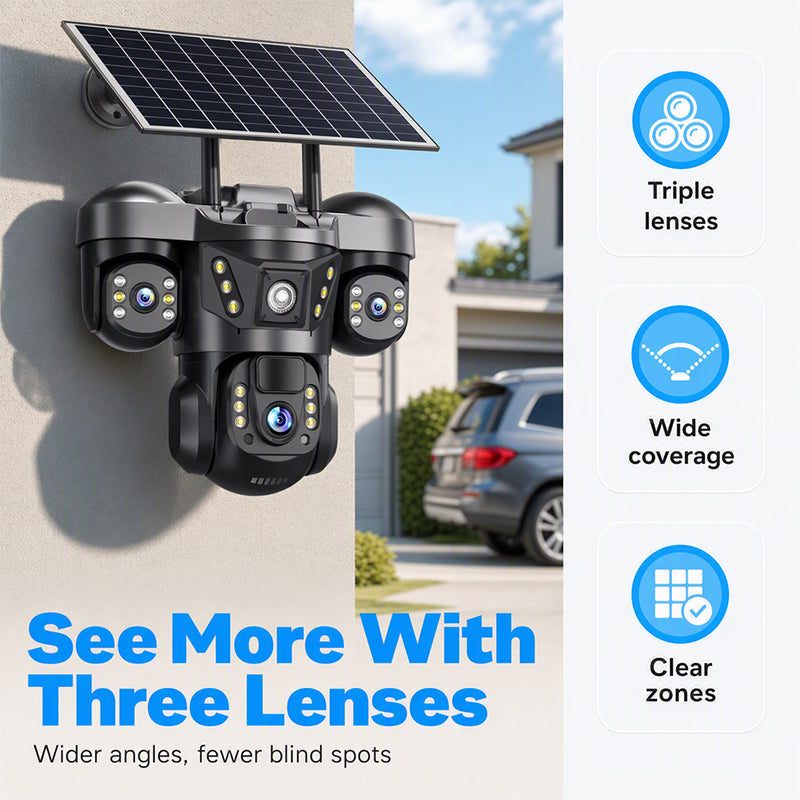 🔥50 % Rabatt! Solar-Überwachungskamera Außen 360° – Kein Stromkabel, volle Sicht! 📷 Überall montierbar, sieht auch nachts, IP67 regenfest ☀️ Limitiertes Angebot ⏳