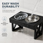 Elevated Dog Bowls with Slow Feeder & Stainless Steel Bowls