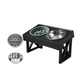 Elevated Dog Bowls with Slow Feeder & Stainless Steel Bowls