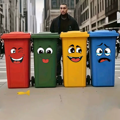 ✨50% RABATT! 🔥4 Bögen mit lustigen Smiley-Aufklebern
