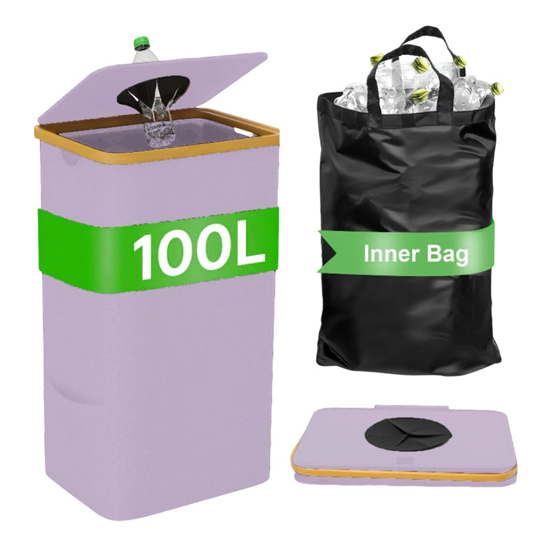 Faltbarer Recyclingbehälter mit Deckel für Küche & Zuhause