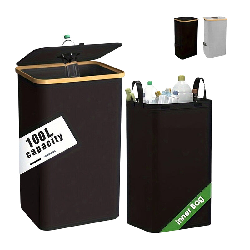 Faltbarer Recyclingbehälter mit Deckel für Küche & Zuhause